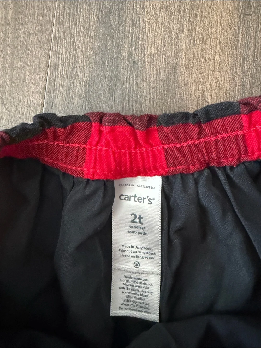 Carter's Red and Black Buffalo Plaid Skater Skirt